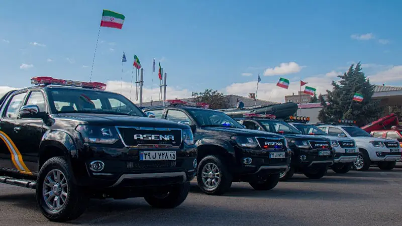 ورود خودروهای آتش نشانی دو منظوره ارس خودرو دیزل به تبریز