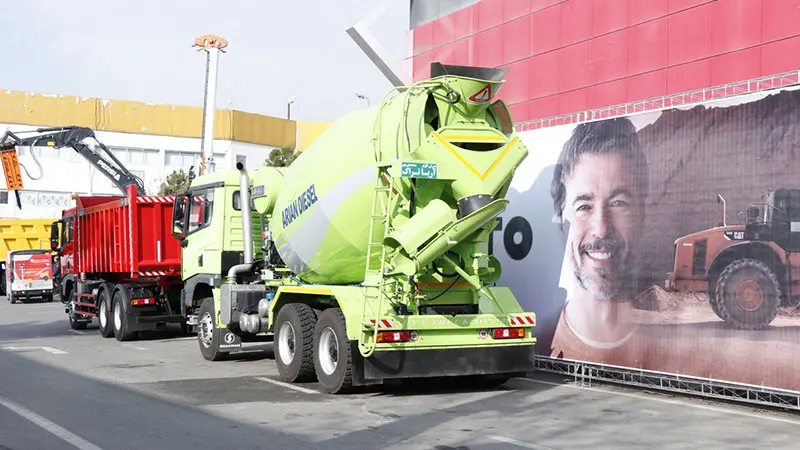 کامیون‌های قدرتمند شکموتو در نمایشگاه معدن و صنایع معدنی