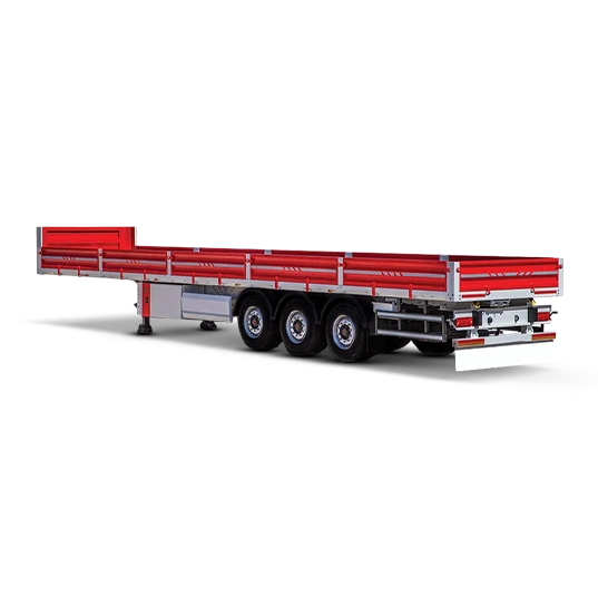 تریلر کفی نیم لبه دار سه محور طول ۱۳.۷۰ متر شکوفا صنعت پویا