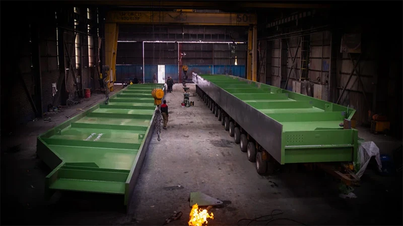 گام مهم شکوفا صنعت پویا در پروژه ساخت تیرکرین‌های سالن ذوب فولاد مبارکه