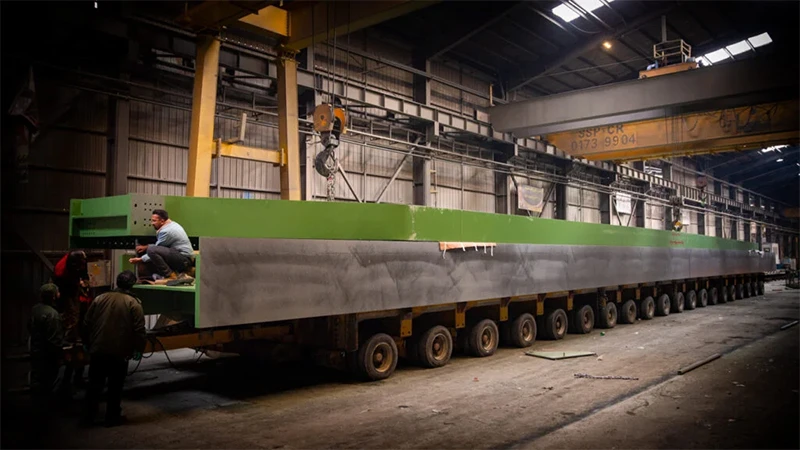 گام مهم شکوفا صنعت پویا در پروژه ساخت تیرکرین‌های سالن ذوب فولاد مبارکه