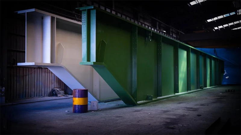 گام مهم شکوفا صنعت پویا در پروژه ساخت تیرکرین‌های سالن ذوب فولاد مبارکه