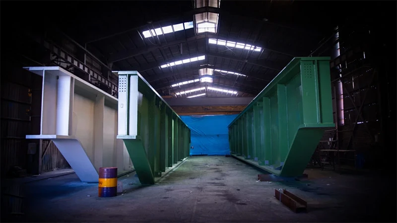 گام مهم شکوفا صنعت پویا در پروژه ساخت تیرکرین‌های سالن ذوب فولاد مبارکه