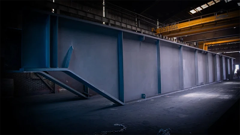 گام مهم شکوفا صنعت پویا در پروژه ساخت تیرکرین‌های سالن ذوب فولاد مبارکه