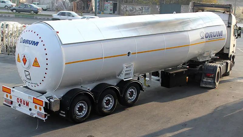 تریلر تانکر حمل گاز مایع - LPG