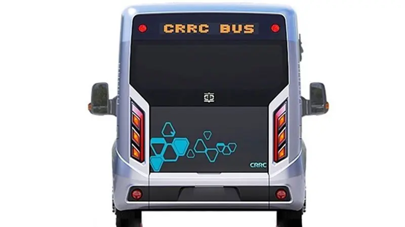 نمای عقب مینی بوس برقی ۵.۳ متری CRRC