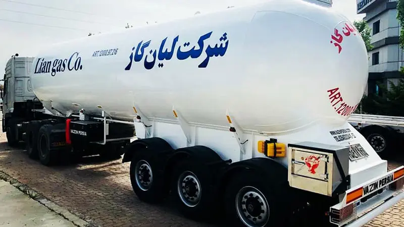 تانکر تریلر حمل گاز LPG