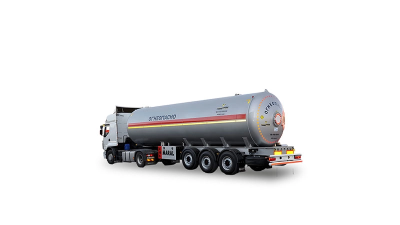 تریلی تانکر LPG سه محور استوانهای مارال