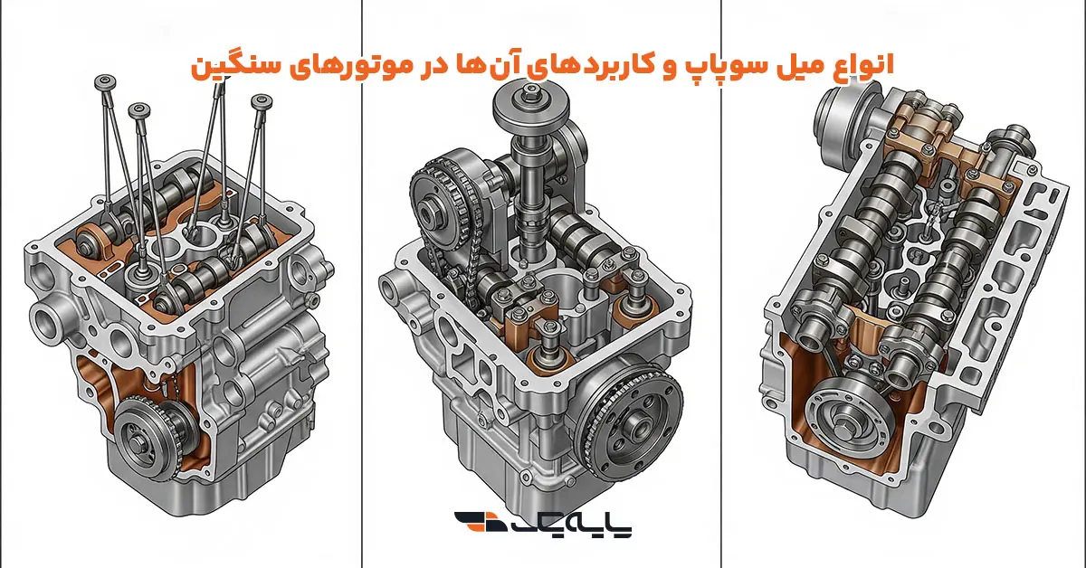 انواع میل سوپاپ و کاربردهای آنها در موتورهای سنگین