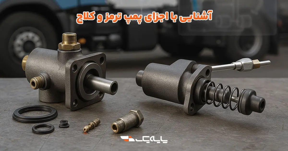 آشنایی با اجزای پمپ ترمز و کلاچ