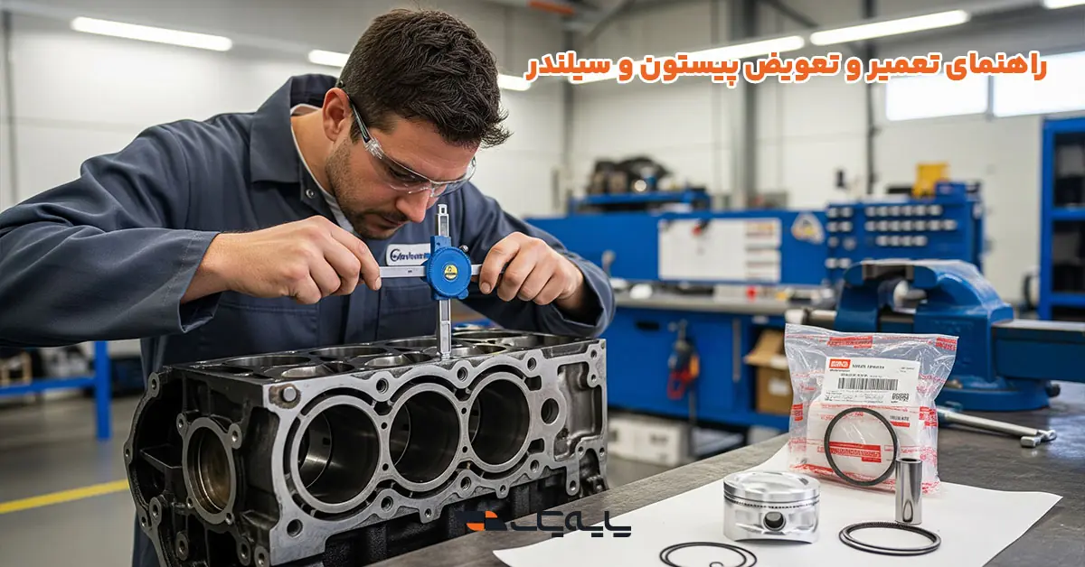 راهنمای تعمیر و تعویض پیستون و سیلندر
