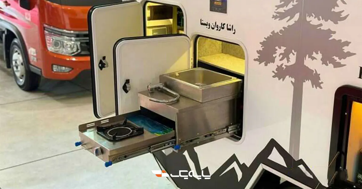 کامیونت فورس F3.8 بهمن با کاربری کمپر