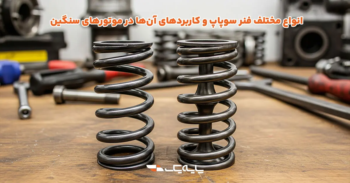 انواع مختلف فنر سوپاپ و کاربردهای آن‌ها در موتورهای سنگین