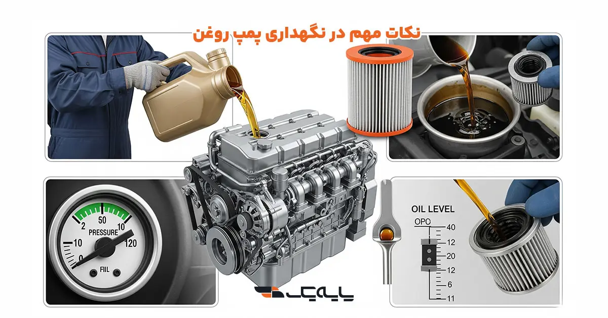 نکات مهم در نگهداری پمپ روغن
