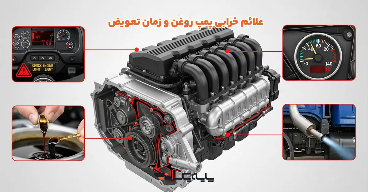 علائم خرابی پمپ روغن و زمان تعویض
