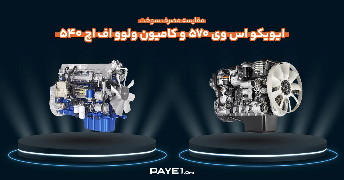 مقایسه مصرف سوخت کامیون‌ ایویکو اس وی ۵۷۰ و کامیون ولوو اف اچ ۵۴۰