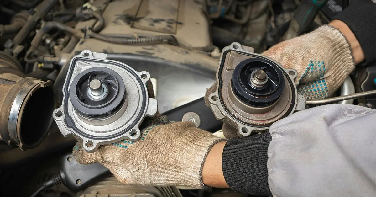 نشت از سوراخ یا دور بدنه پمپ