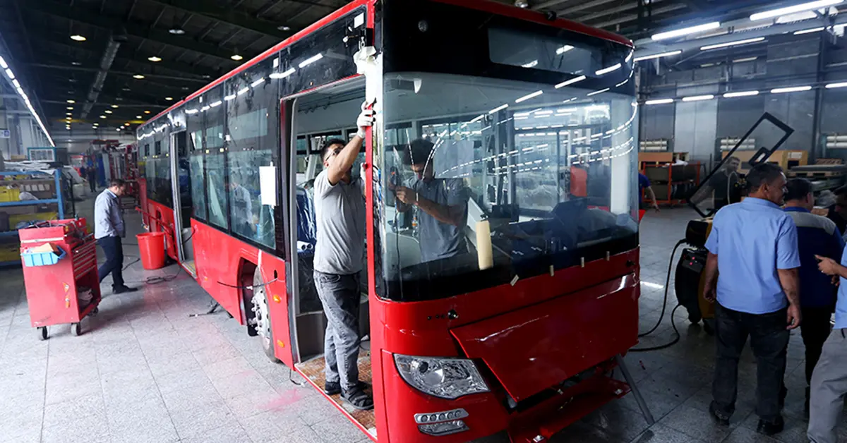 آغاز تولید اتوبوس دیزلی شهری اروند زامیاد با موتور ۳۴۰ اسب بخار