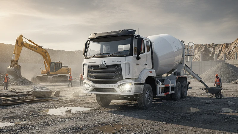 کامیون میکسر بتن هوو کامیون میکسر بتن هوو