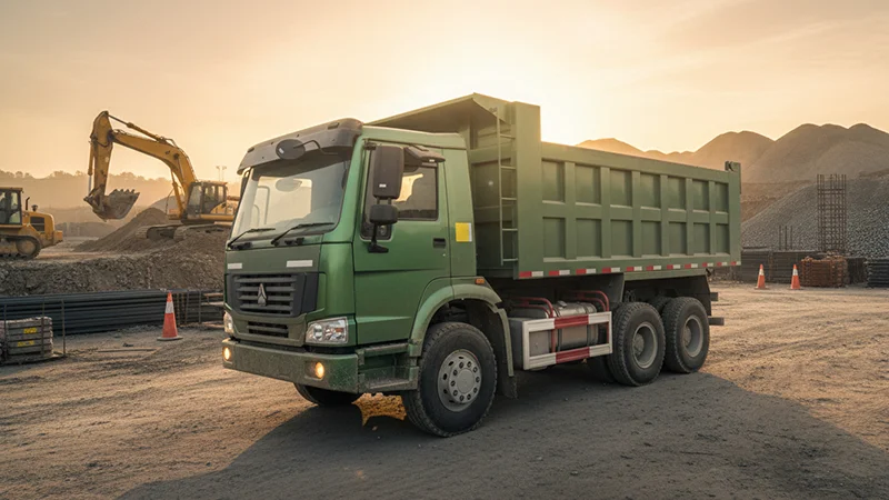 کامیون کمپرسی هوو 4×8 ظرفیت 25 CBM کامیون کمپرسی هوو 4×8 ظرفیت 25 CBM