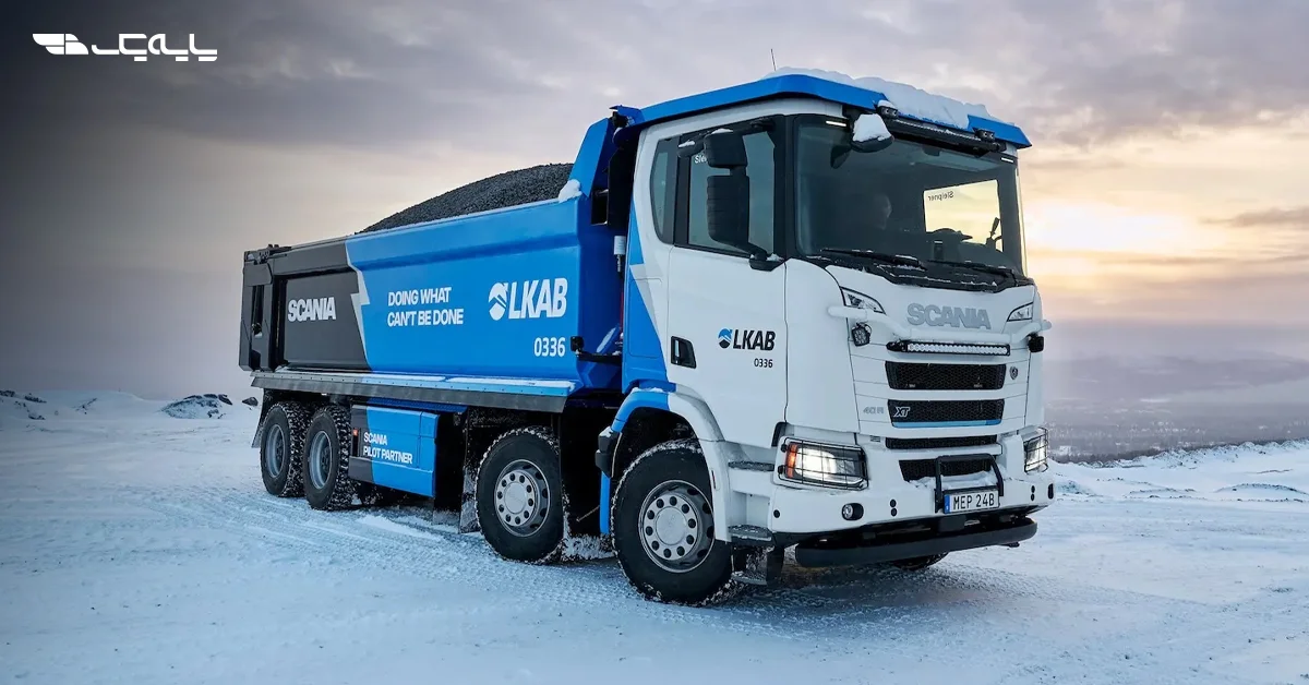 استقرار نخستین کامیون کمپرسی تمام‌برقی اسکانیا در معدن مالمبرگت سوئد