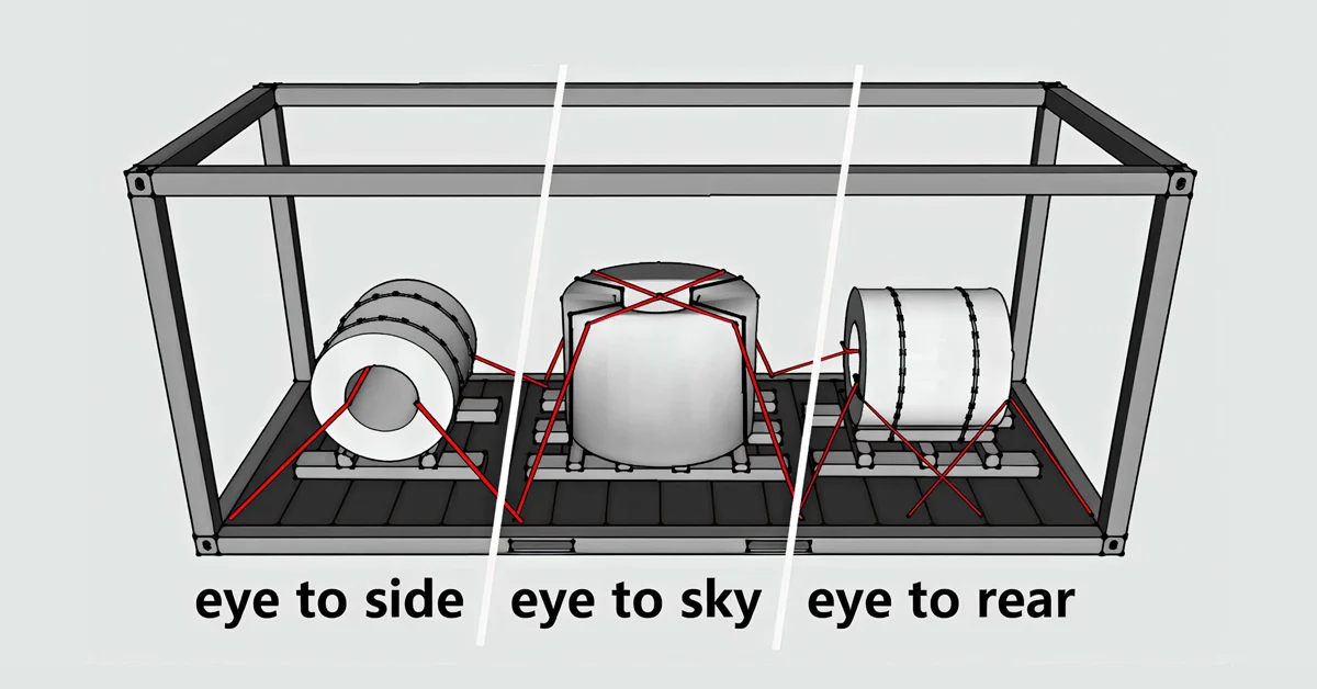 روش‌های چیدمان و مهار کویل فولادی