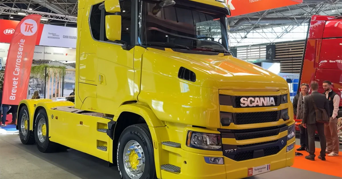 رونمایی اسکانیا از کشنده دماغدار T770 در نمایشگاه Solutrans 2025 