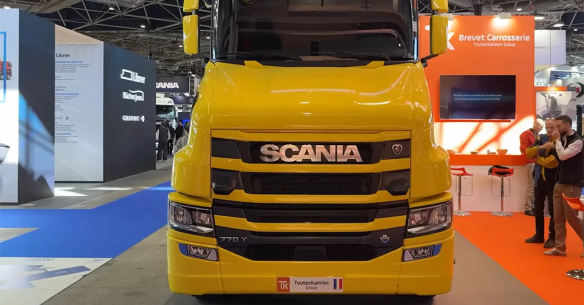 رونمایی اسکانیا از کشنده دماغدار T770 در نمایشگاه Solutrans 2025 