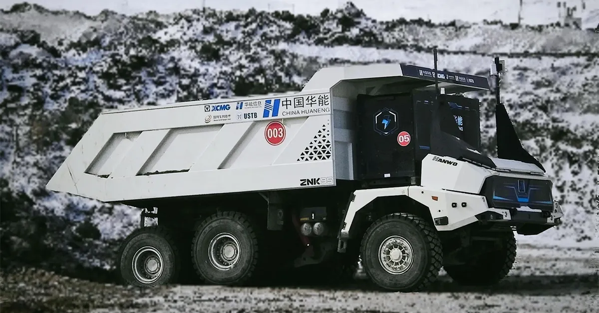 چین کامیون‌های معدنی خودران ۵G را در ارتفاعات بالا آزمایش کرد 