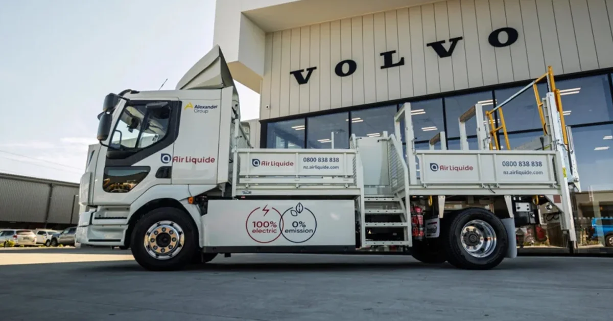 گروه الکساندر اولین کامیون برقی ولوو را به ناوگان خود اضافه کرد