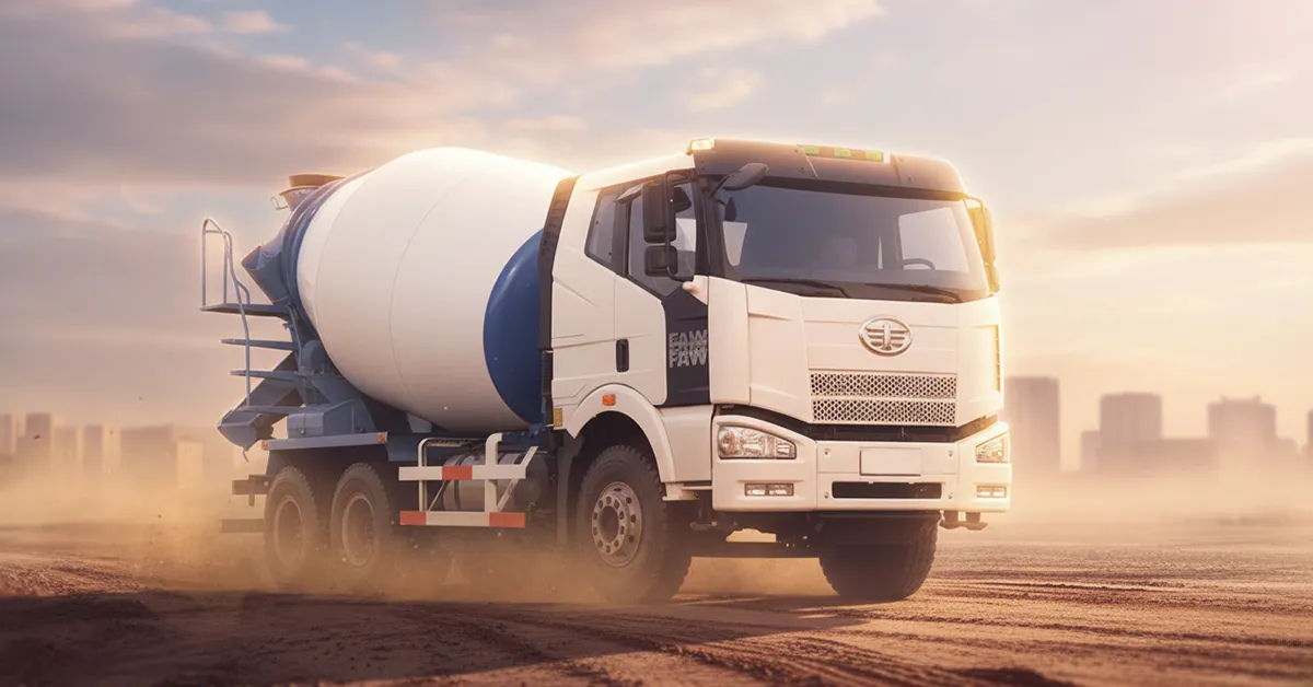 ۳. کامیون میکسر فاو (FAW J6)