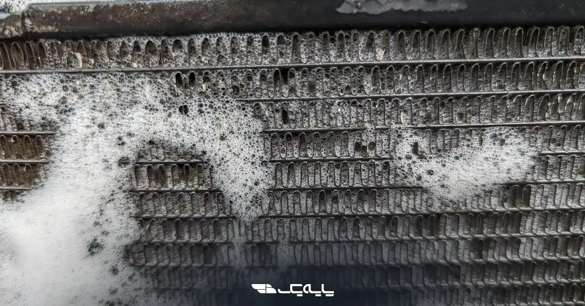  مرحله سوم: پاشش مواد شوینده