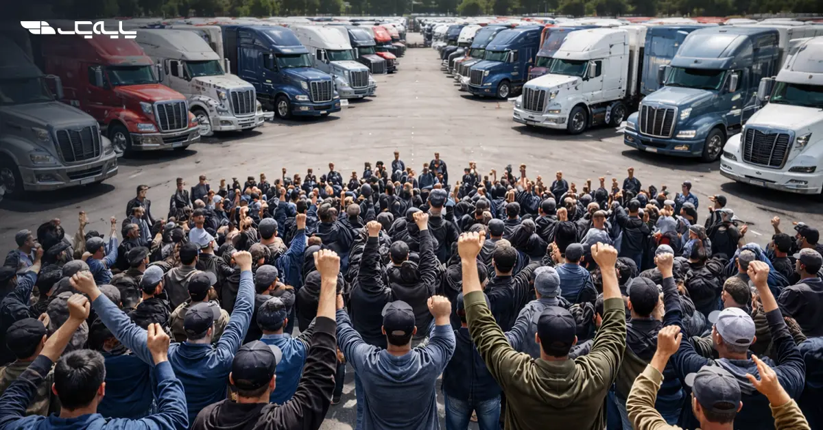 اعتراض رانندگان کامیون به بینظمی در مرز ماهیرود؛ انتظار ۱۰ روزه در پارکینگ
