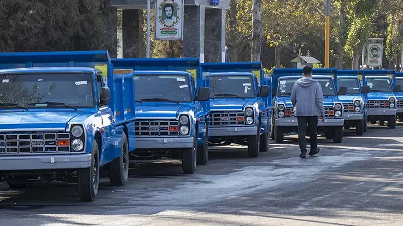آیین واگذاری ۱۰۰۰ دستگاه کامیونت زامیاد EX کمپرسی به سازمان‌ شهرداری‌ها