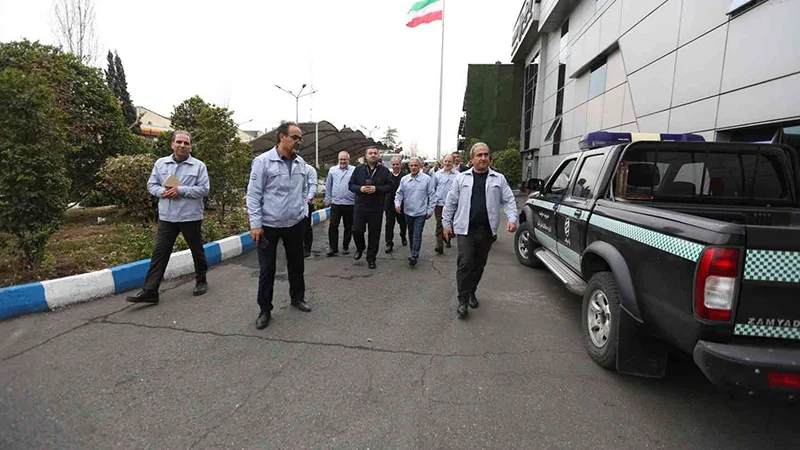 بازدید مدیران ارشد بانک صنعت و معدن از خطوط تولید زامیاد
