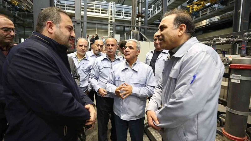 بازدید مدیران ارشد بانک صنعت و معدن از خطوط تولید زامیاد