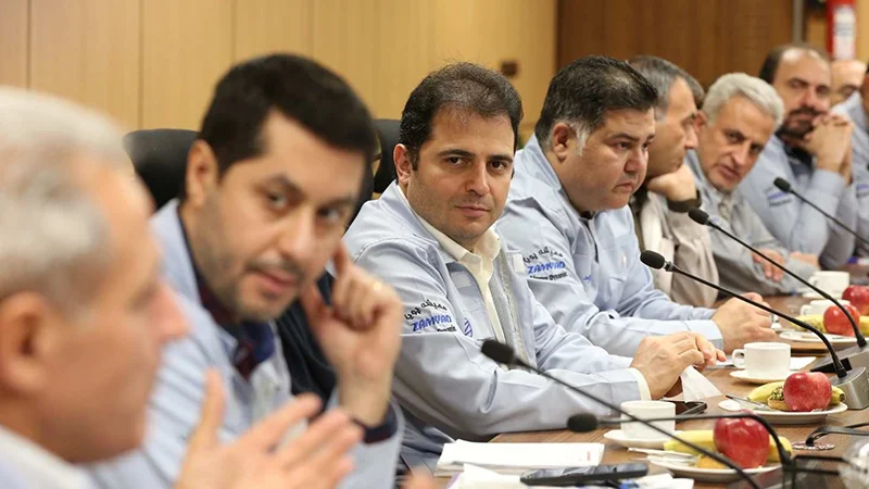 بازدید مدیران ارشد بانک صنعت و معدن از خطوط تولید زامیاد