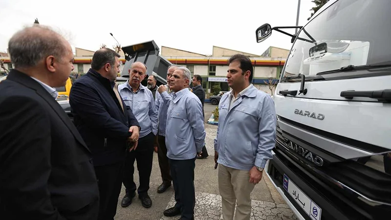 بازدید مدیران ارشد بانک صنعت و معدن از خطوط تولید زامیاد